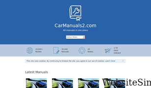 carmanuals2.com Screenshot