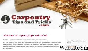 carpentry-tips-and-tricks.com Screenshot