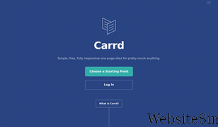 carrd.co Screenshot
