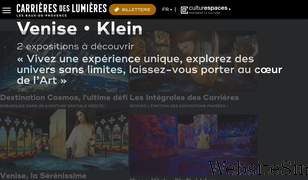 carrieres-lumieres.com Screenshot