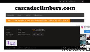 cascadeclimbers.com Screenshot
