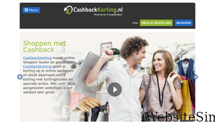 cashbackkorting.nl Screenshot