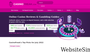 casinofreak.com Screenshot