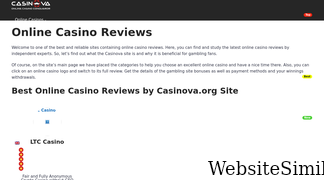 casinova.org Screenshot