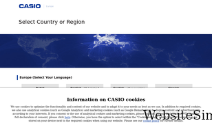 casio-europe.com Screenshot