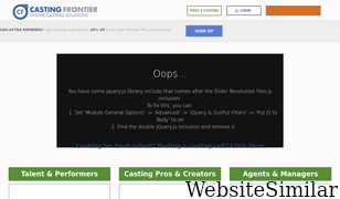 castingfrontier.com Screenshot