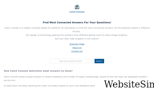 catchconsole.com Screenshot