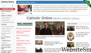 catholic.org Screenshot