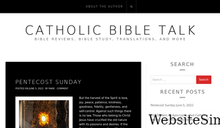 catholicbibletalk.com Screenshot