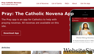 catholicnovenaapp.com Screenshot
