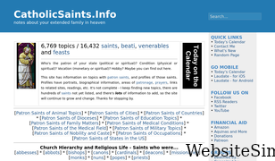 catholicsaints.info Screenshot