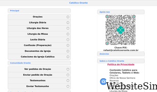 catolicoorante.com.br Screenshot