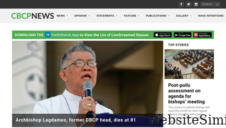 cbcpnews.net Screenshot