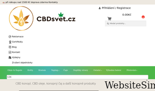 cbdsvet.cz Screenshot