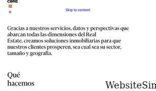 cbre.es Screenshot