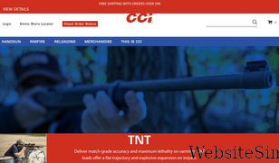 cci-ammunition.com Screenshot