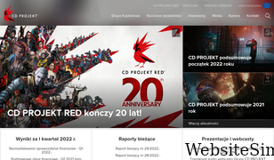 cdprojekt.com Screenshot