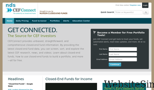 cefconnect.com Screenshot