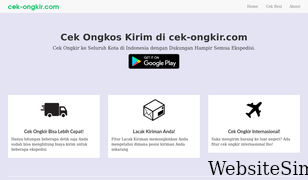 cek-ongkir.com Screenshot