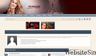 celinedionforum.com Screenshot