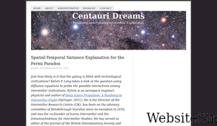 centauri-dreams.org Screenshot