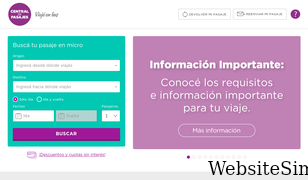 centraldepasajes.com.ar Screenshot