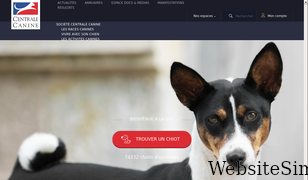 centrale-canine.fr Screenshot