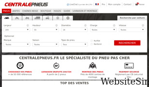 centralepneus.fr Screenshot