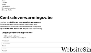 centraleverwarmingcv.be Screenshot