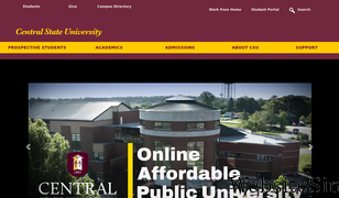 centralstate.edu Screenshot