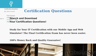 certification-questions.com Screenshot