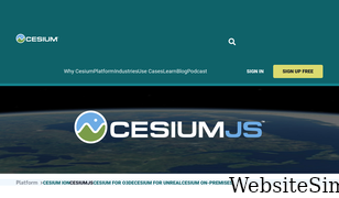 cesiumjs.org Screenshot
