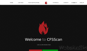 cfsscan.com Screenshot