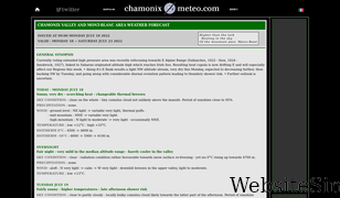 chamonix-meteo.com Screenshot