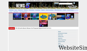 channel5belize.com Screenshot