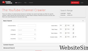 channelcrawler.com Screenshot