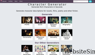 character-generator.org.uk Screenshot