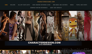 characterdesigns.com Screenshot