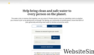 charitywater.org Screenshot