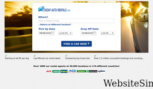 cheap-auto-rentals.com Screenshot