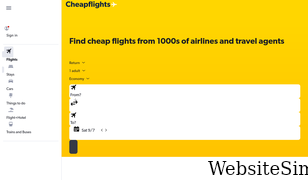 cheapflights.co.uk Screenshot