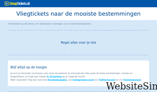 cheaptickets.nl Screenshot