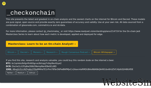 checkonchain.com Screenshot