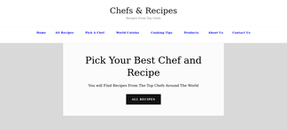 chefsandrecipes.com Screenshot