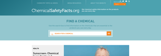 chemicalsafetyfacts.org Screenshot