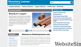 chemistrylearner.com Screenshot