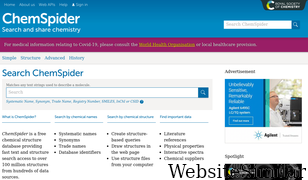 chemspider.com Screenshot
