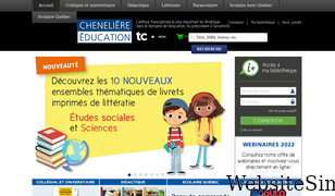 cheneliere.ca Screenshot