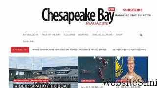 chesapeakebaymagazine.com Screenshot