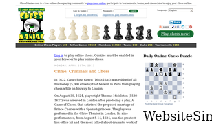 chessmaniac.com Screenshot